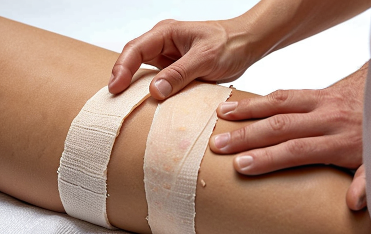 **
* **Prompt:** A close-up shot of a chitosan-based bandage being applied to a minor skin wound. Focus on the texture of the bandage and the healing process of the skin. Natural lighting, emphasize the antibacterial properties.
**