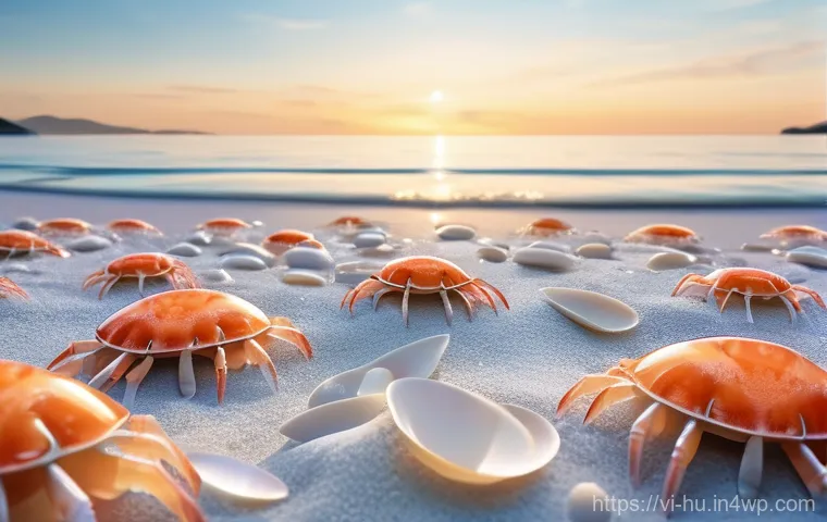 키토산을 활용한 장 건강 개선 - **Prompt 1: Chitosan's Natural Source and Purity**
"A visually appealing and pristine depiction ...